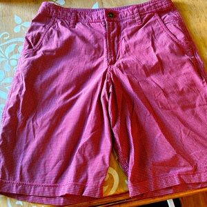 Lululemon | Men’s Red & Grey Gingham Shorts Size 32